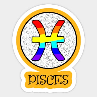 ZODIAC PRIDE PISCES Sticker